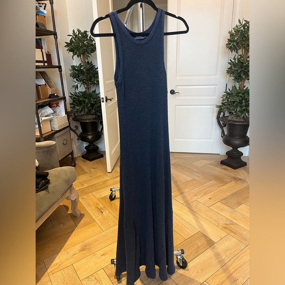 Ralph Lauren Dark Blue XS knit 100% cotton dress